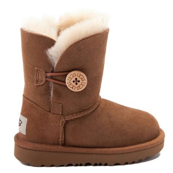 UGG® Bailey Button II Boot - Toddler / Little Kid - Chestnut | NEW in BOX!!🤎🤎 - Picture 1 of 9